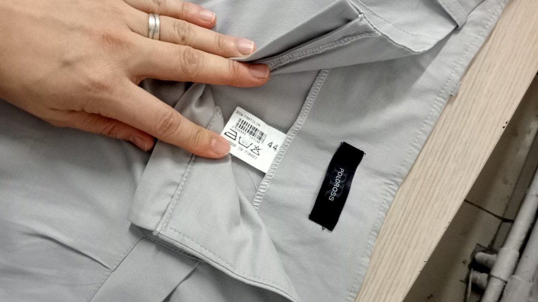 Gri Kumaş Çok Şık Pantolon - Görsel 3