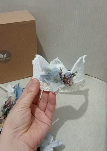 Erkek bebek için lohusa taç ve süs - Görsel 5