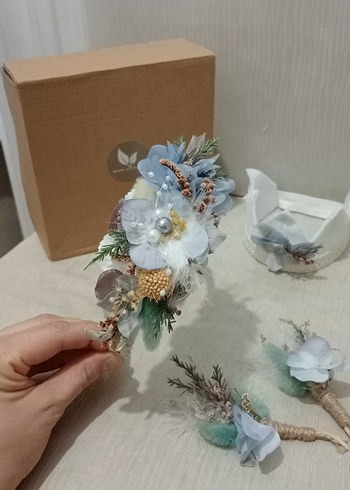 Erkek bebek için lohusa taç ve süs - Görsel 3