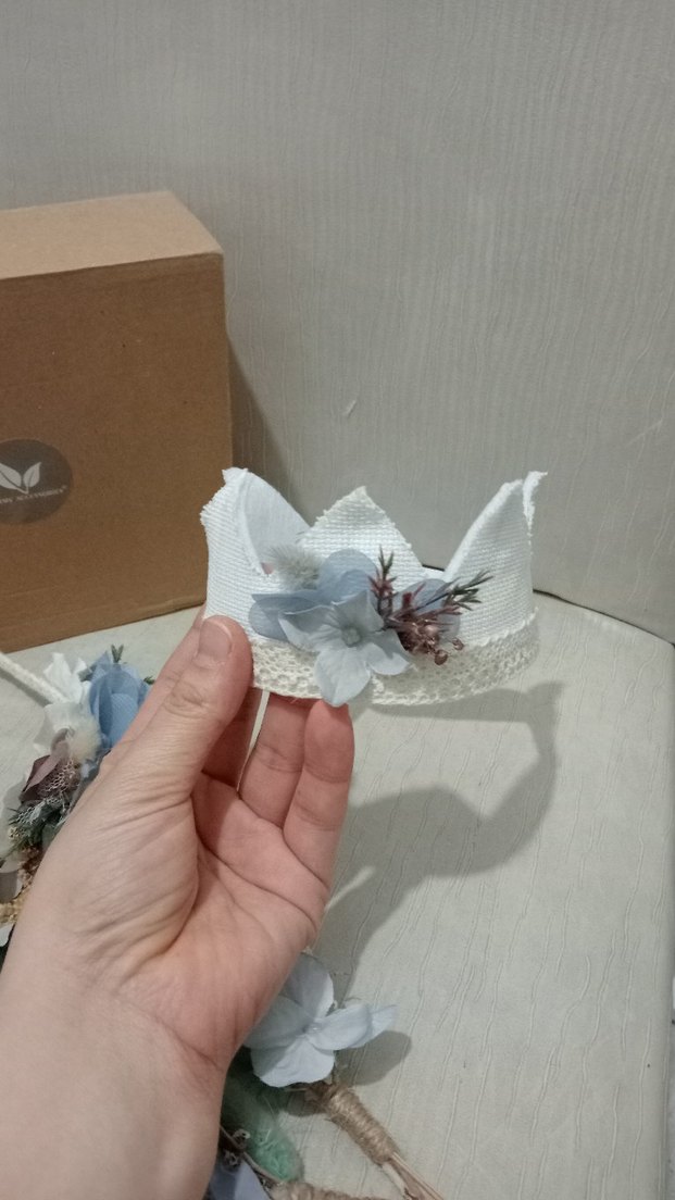 Erkek bebek için lohusa taç ve süs - Görsel 5