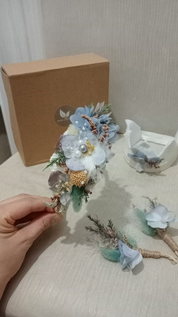 Erkek bebek için lohusa taç ve süs - Görsel 3