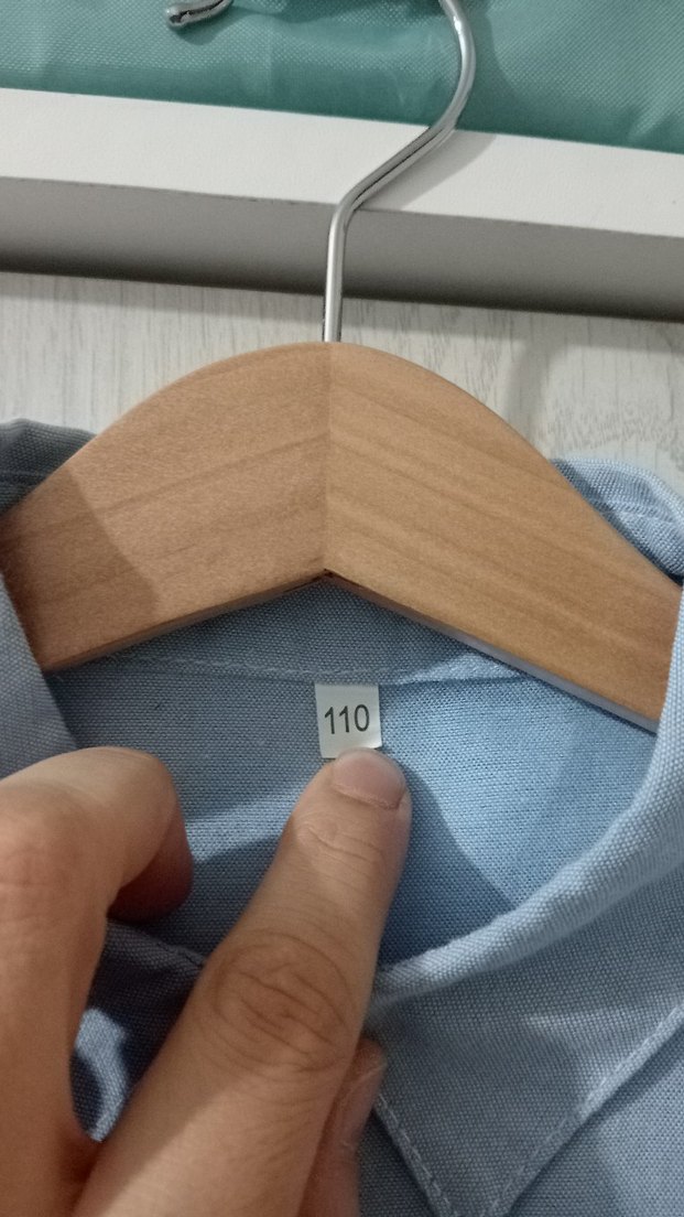 Erkek Çocuk Uzun Kollu Mavi Keten Gömlek - Görsel 2