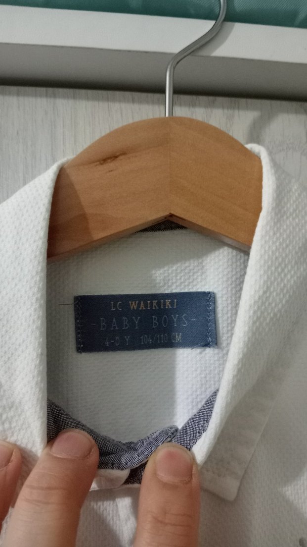 Erkek Çocuk Beyaz Pamuklu Gömlek LCW - Görsel 2