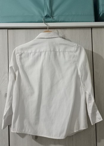 Koton 3-4 yaş, Beyaz Pamuklu Erkek Çocuk Uzun Kollu Gömlek - Görsel 4