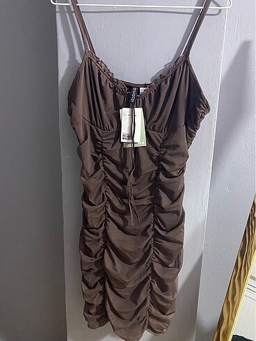 H&M Drapeli Elbise