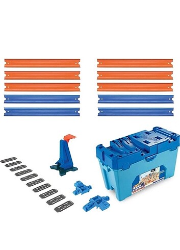Hotwheels track builder dönen parkur