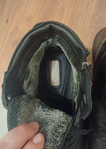 Siyah Deri Bağcıklı Erkek Bot - Görsel 5