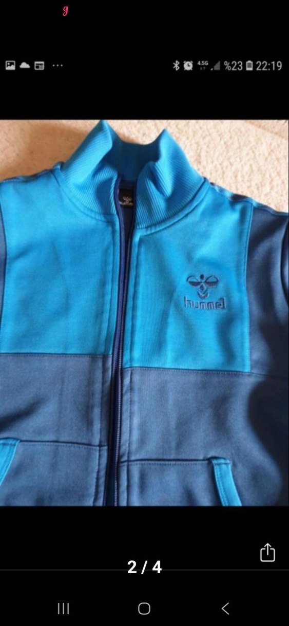 Erkek Çocuk Lacivert Fermuarlı Sweatshirt - Görsel 2