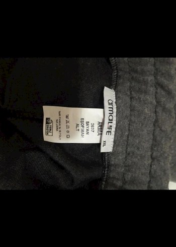 Gri kadin Rahat Kesim Eşofman Altı - Görsel 3