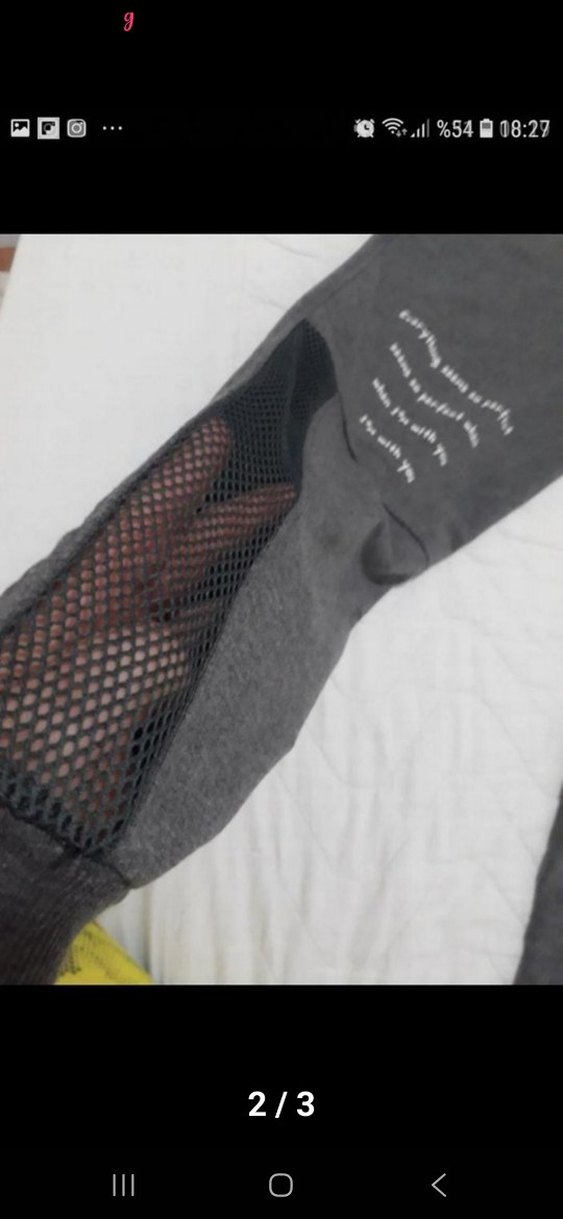 Gri kadin Rahat Kesim Eşofman Altı - Görsel 2