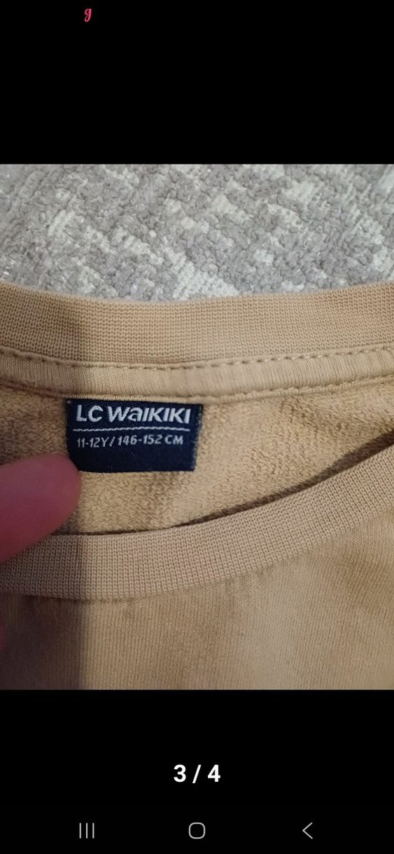 erkek çocuk Kahverengi Baskılı Süet Sweatshirt - Görsel 3