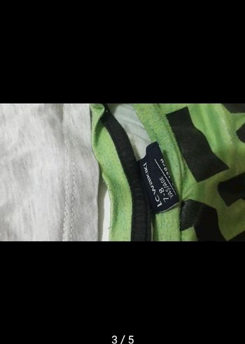 Erkek Çocuk Uzun Kollu Baskılı Yeşil Tişört - Görsel 3