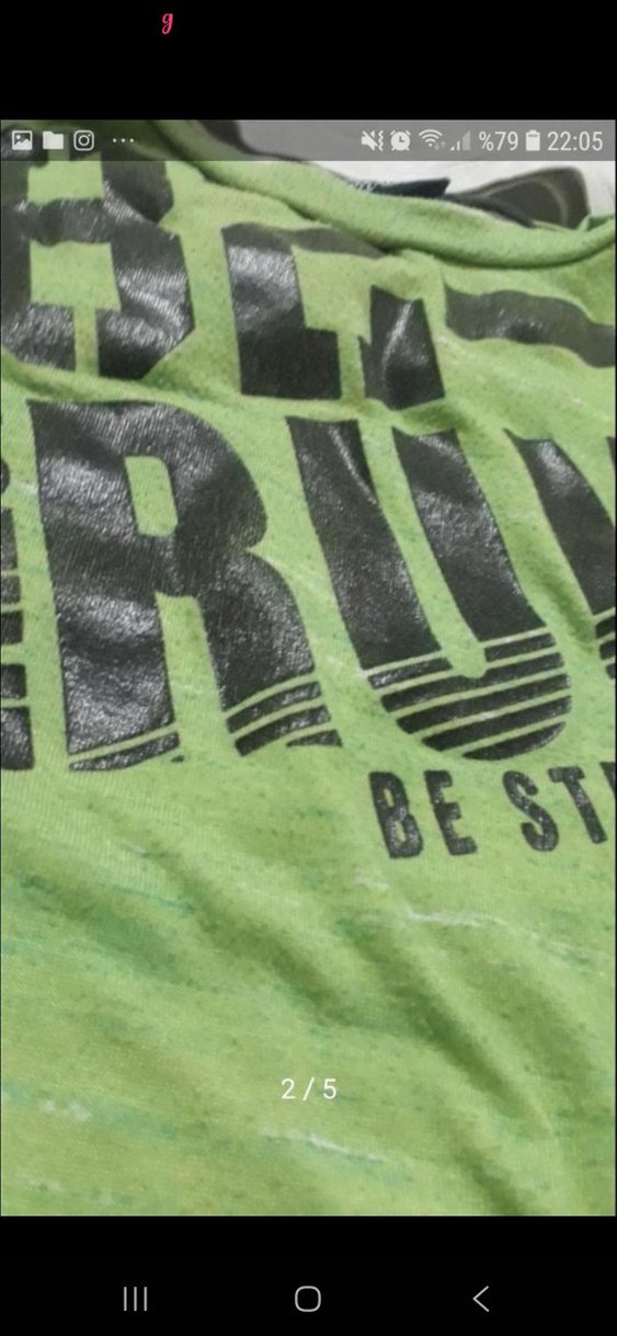 Erkek Çocuk Uzun Kollu Baskılı Yeşil Tişört - Görsel 2