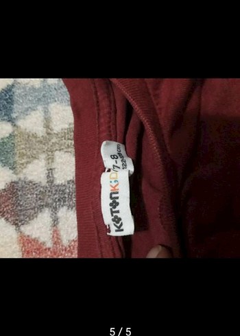 Bordo Baskılı Erkek Çocuk Uzun Kollu Tişört - Görsel 5