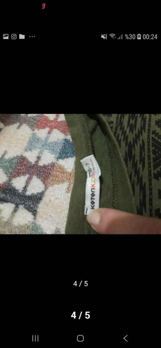 Bordo Baskılı Erkek Çocuk Uzun Kollu Tişört - Görsel 4