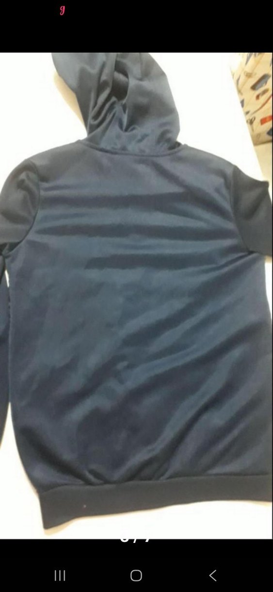 Erkek Çocuk Siyah Fermuarlı Kapüşonlu Ceket - Görsel 3