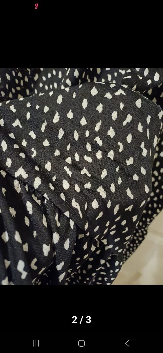 Siyah V Yaka Uzun Salaş Elbise - Görsel 2