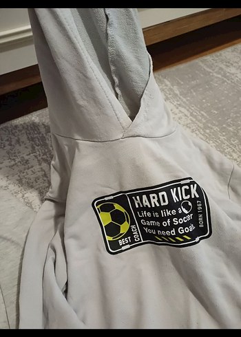 Gri Pamuklu Erkek cocuk Sweatshirt, Rahat Kesim - Görsel 2