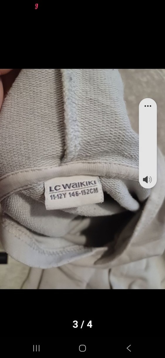 Gri Pamuklu Erkek cocuk Sweatshirt, Rahat Kesim - Görsel 3