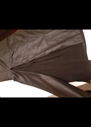 Siyah Piliseli Uzun Kadın Etek - Görsel 4