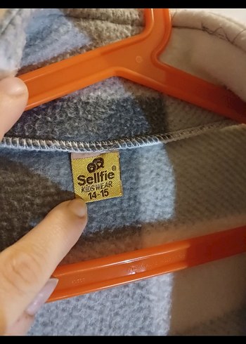 Gri Kareli Fermuarlı Erkek çocuk Polar - Görsel 3