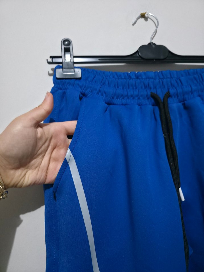 Erkek Mavi Rahat Outdoor Eşofman Altı - Görsel 3