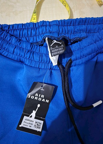 Mavi Fermuarlı Rahat Kesim Erkek Eşofman Altı - Görsel 4