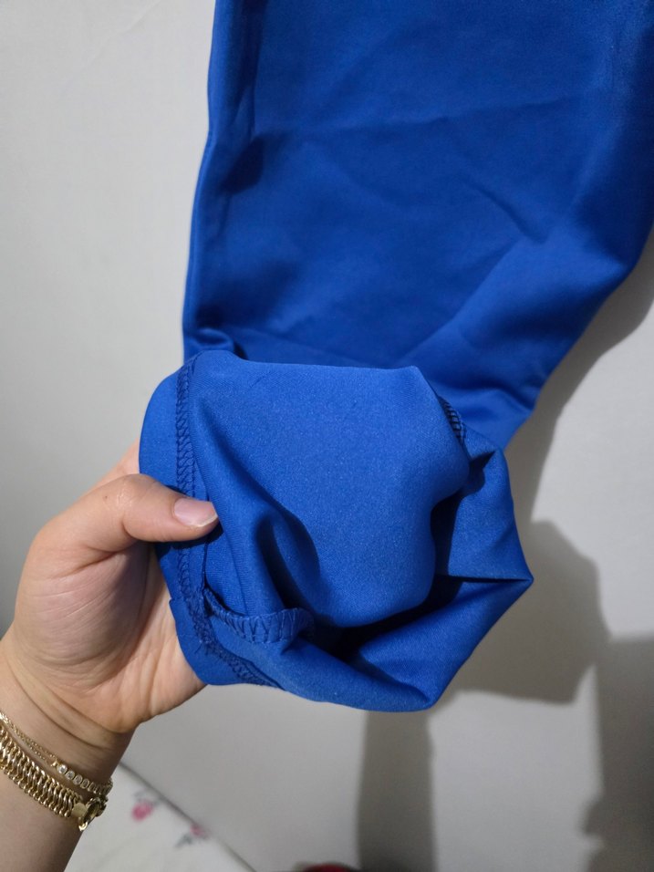 Erkek Mavi Spor Rahat Kesim Eşofman Altı - Görsel 5