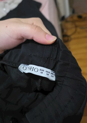 Siyah Kadın Düğmeli Normal Kesim Kumaş Pantolon A23 - Görsel 6