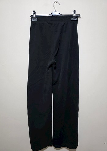 Siyah Kadın Düğmeli Normal Kesim Kumaş Pantolon A23 - Görsel 5