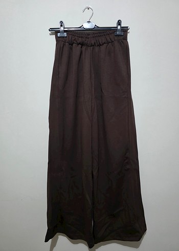 Kemer Detaylı Kahverengi Rahat Kesim Kadın Eşofman Altı A21 - Görsel 3