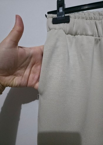 Bej Dökümlü Kadın Eşofman Altı A15 - Görsel 5