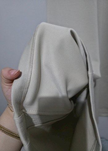 Bej Dökümlü Kadın Eşofman Altı A15 - Görsel 3