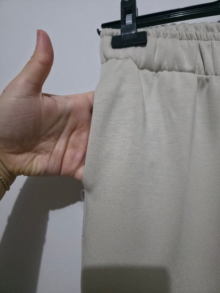 Bej Dökümlü Kadın Eşofman Altı A15 - Görsel 5