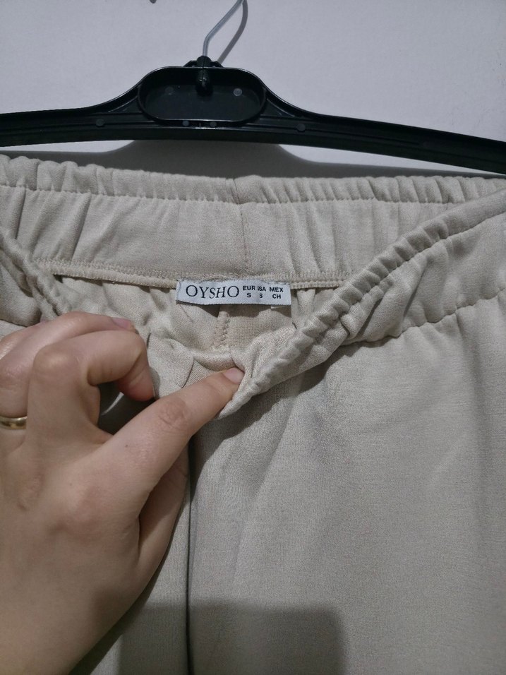 Bej Dökümlü Kadın Eşofman Altı A15 - Görsel 4