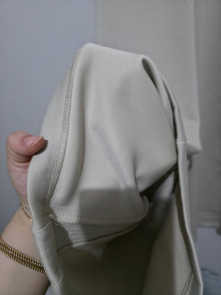 Bej Drapeli Kadın Eşofman Altı A14 - Görsel 3