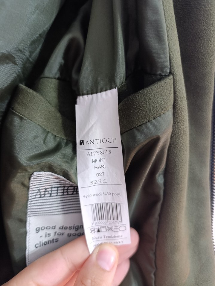 Erkek Gri Süet Fermuarlı Ceket - Görsel 3