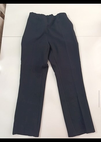 Beyaz Midi Kadın Kumaş Pantolon - Görsel 7