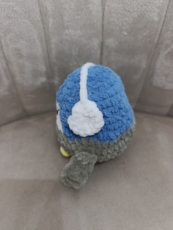 Gri Peluş Penguen Oyuncak - Görsel 2