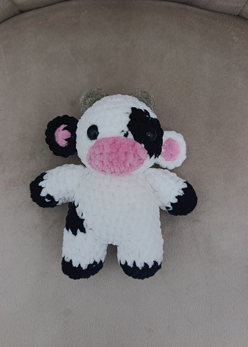 Renkli Peluş İnek Amigurumi - Görsel 3