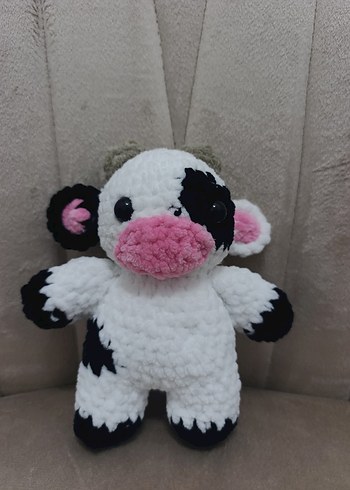 Renkli Peluş İnek Amigurumi - Görsel 2