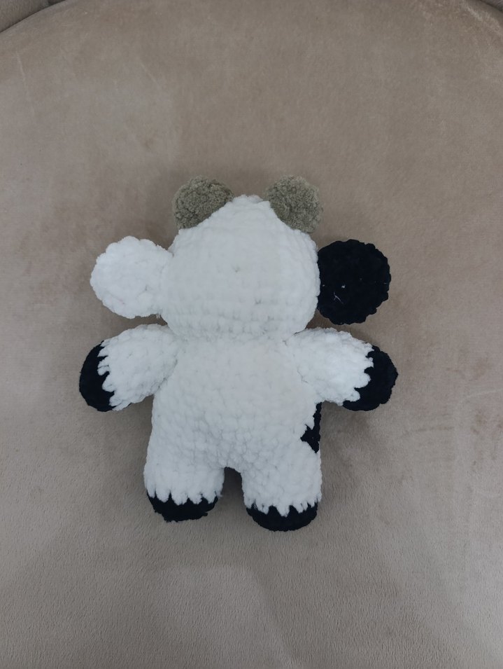 Renkli Peluş İnek Amigurumi - Görsel 4