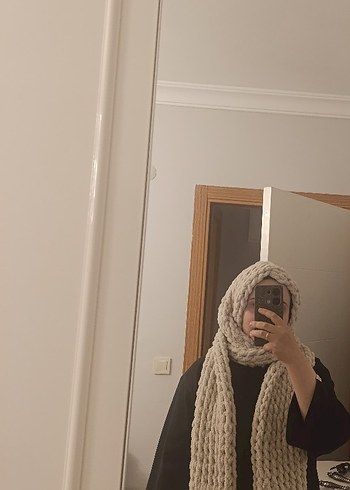 Puffy kulaklı şapkalı atkı - Görsel 2