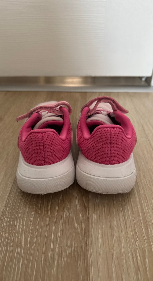 Kız Çocuk Pembe Cırt Cırtlı Spor Ayakkabı - Görsel 2