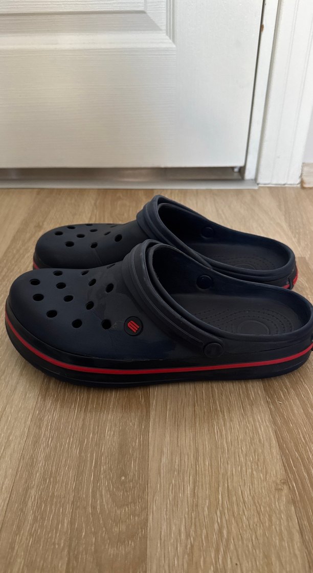 Siyah Erkek Terlikler Velcro Bantlı - Görsel 3