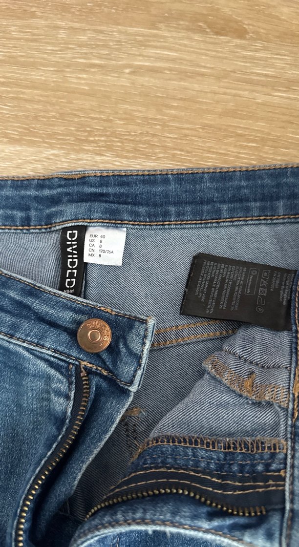 Mavi Parlak Dar Kesim Kadın Kot Pantolon - Görsel 2