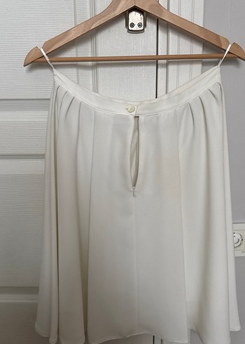 Beyaz Midi Kadın Uzun Etek - Görsel 2