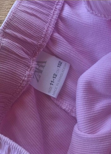 11-12 Yaş Beden Zara pembe penye şort 11-12 yaş