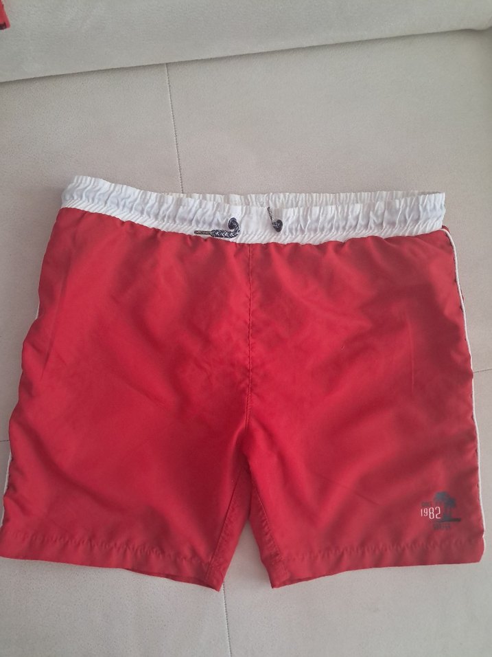 Kırmızı Erkek Mayo Şort 10 -11 yaş - Görsel 2