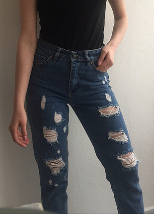 s Beden mavi Renk Mom jeans 36 beden ????